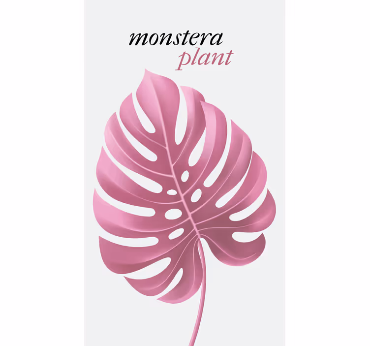 盲人花草粉色魔芋植物 - TenStickers
