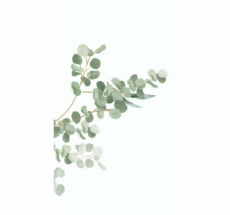 盲人花草桉树枝设计 - TenStickers