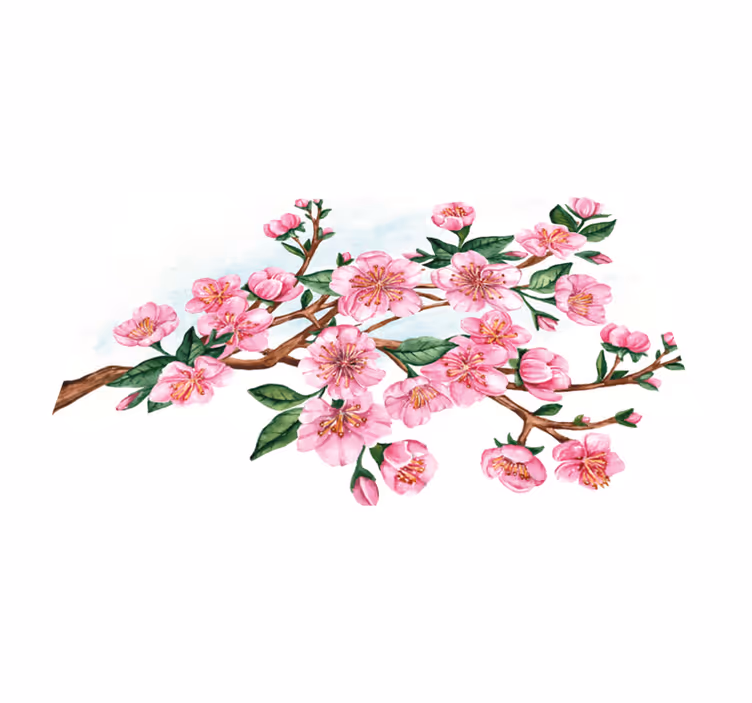 乙烯基餐垫原版优雅花卉碗 - TenStickers