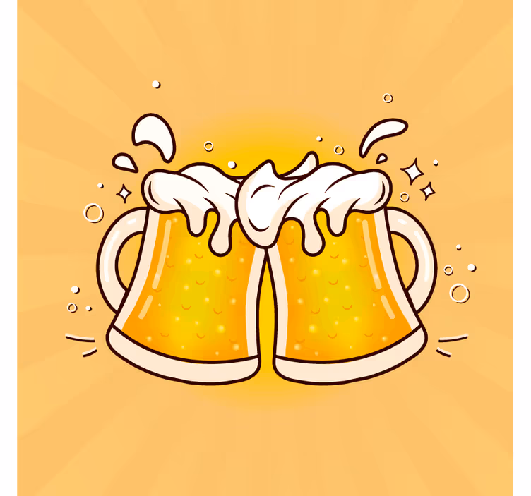 杯垫 啤酒垫 享受啤酒杯的欢愉 - TenStickers