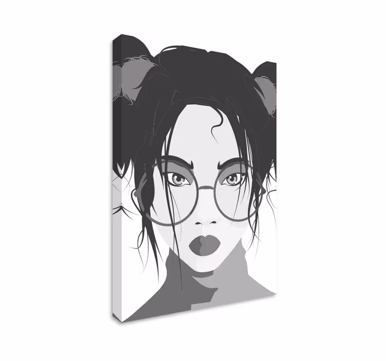 盲人时尚年轻女性 - TenStickers