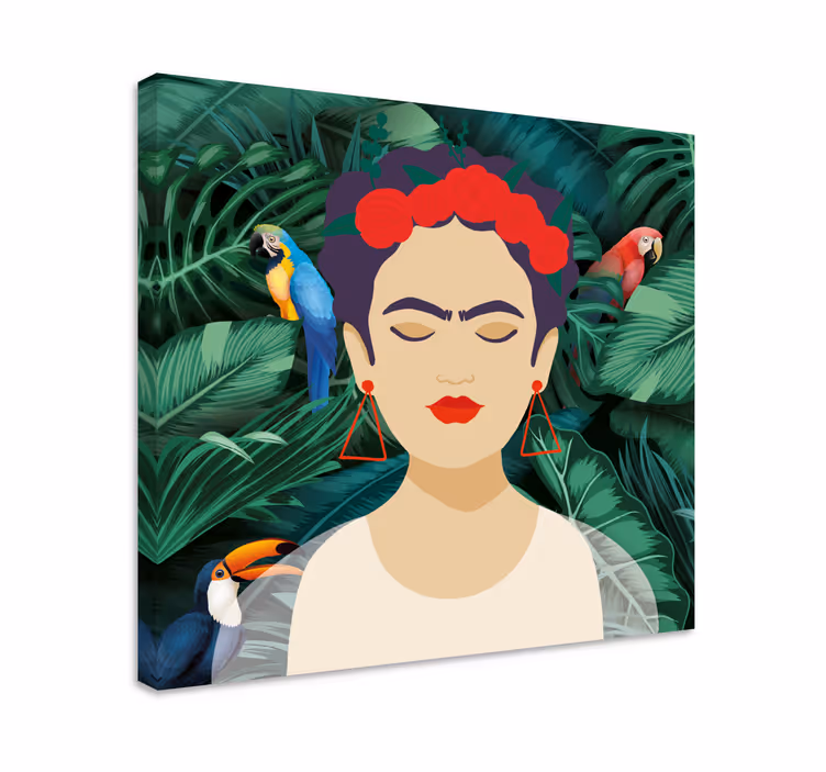 盲人灵感来自弗里达·卡洛 - TenStickers