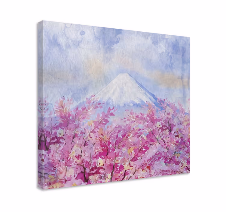 樱花 风景 花卉 画布 - TenStickers