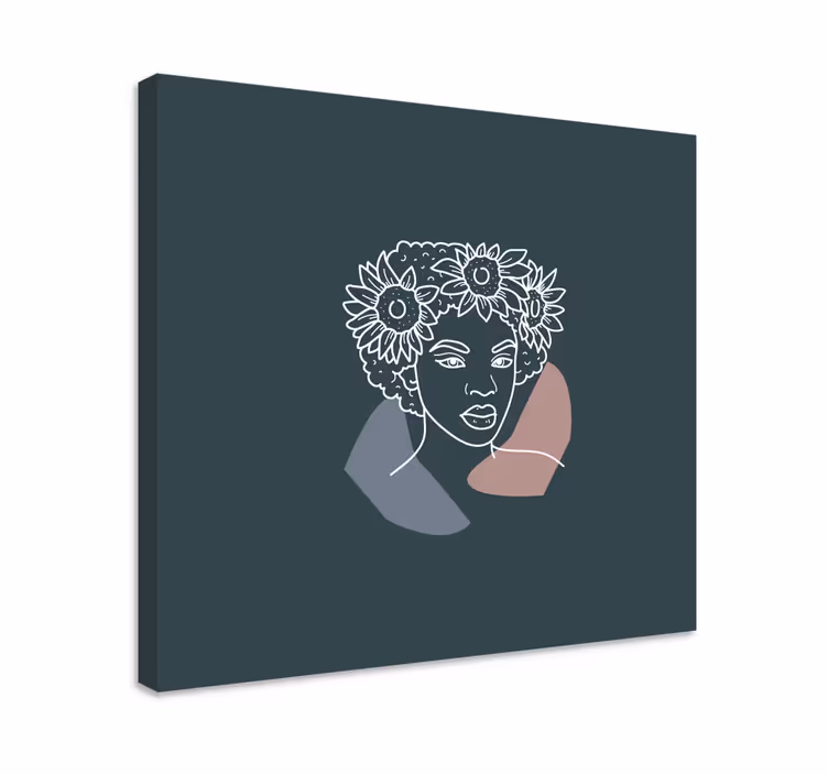 盲人精美植物肖像 - TenStickers