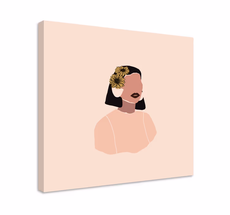 盲人优雅女性肖像 - TenStickers