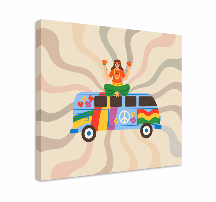 盲人英雄花之力量车 - TenStickers