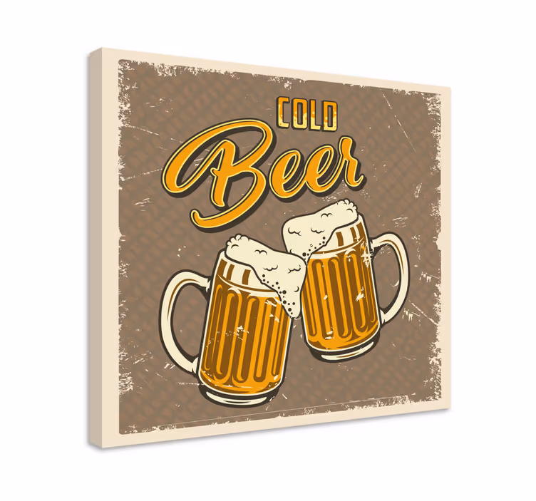 四边形酒吧复古冷啤酒 - TenStickers