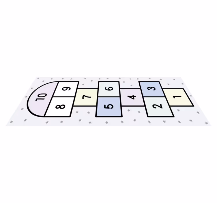 乙烯基地毯游戏 跳房子游戏 - TenStickers