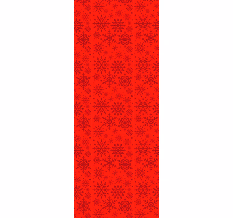 墙纸 圣诞 红色雪花 - TenStickers