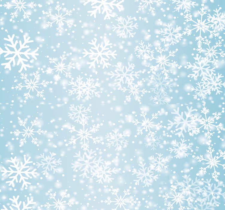 墙纸 圣诞 雪花图案 - TenStickers