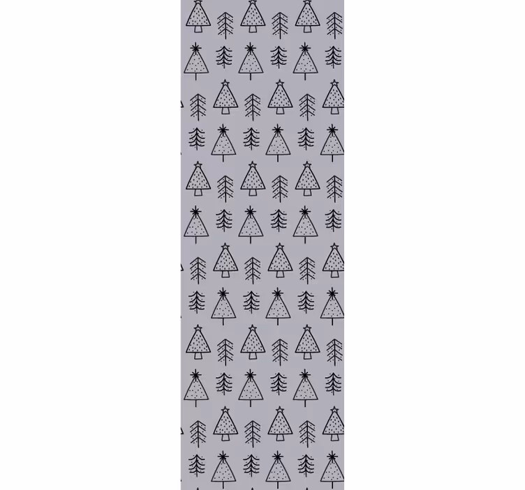 墙纸 圣诞 松树图案装饰 - TenStickers