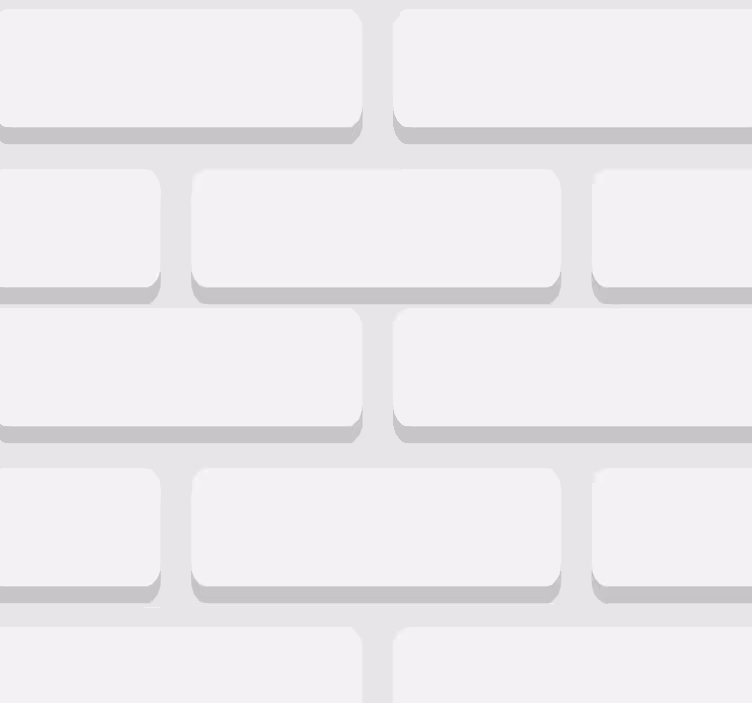 客厅墙纸白色真实砖纹理 - TenStickers