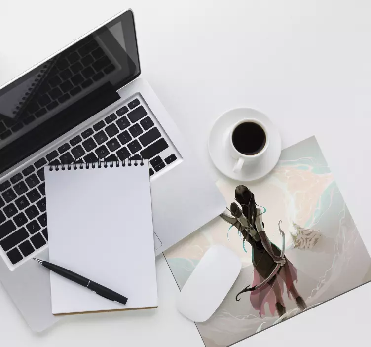 埃尔法动漫乙烯基鼠标垫 - TenStickers