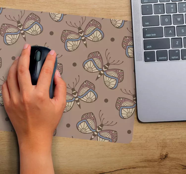 励志复古蝴蝶翅膀鼠标垫 - TenStickers