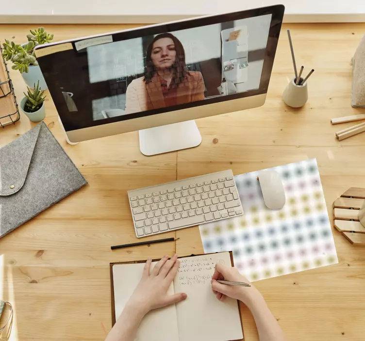 鼠标垫模式几何彩色圆点 - TenStickers