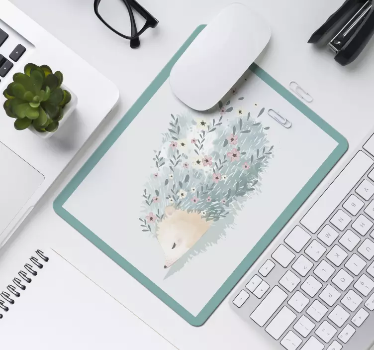 豪猪艺术刺猬鼠标垫 - TenStickers