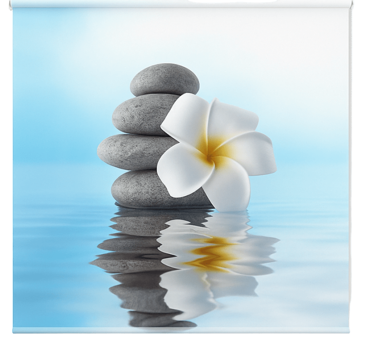 盲人浴室 禅意半透明蓝 - TenStickers