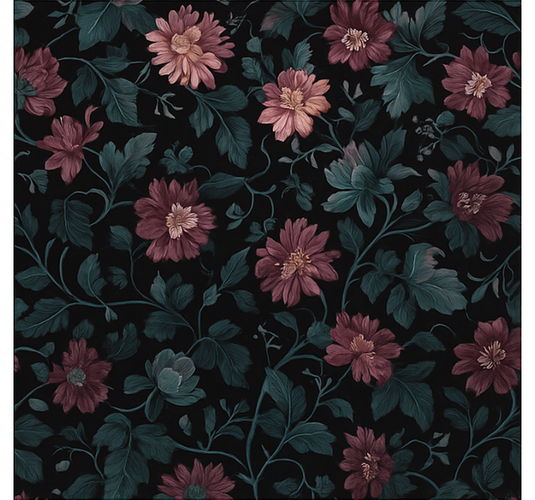 盲人在家办公 深色复古植物香氛 - TenStickers