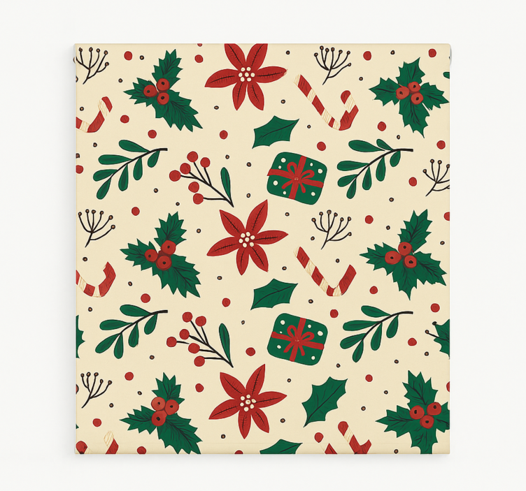 盲人客厅设计 红色饰品森林 - TenStickers