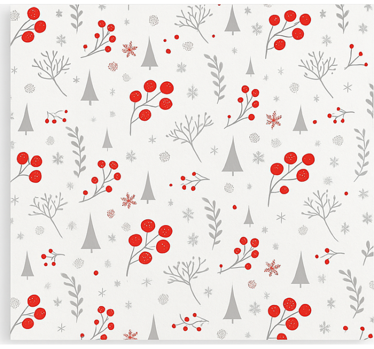 盲人客厅设计 复古圣诞图案 - TenStickers