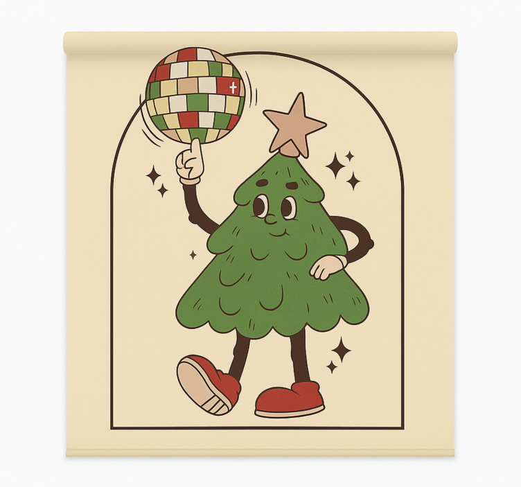 盲人客厅设计 时髦的迪斯科树 - TenStickers