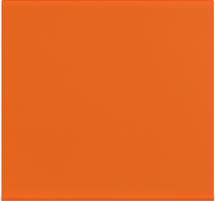 盲人餐厅 焦橙色单色 - TenStickers