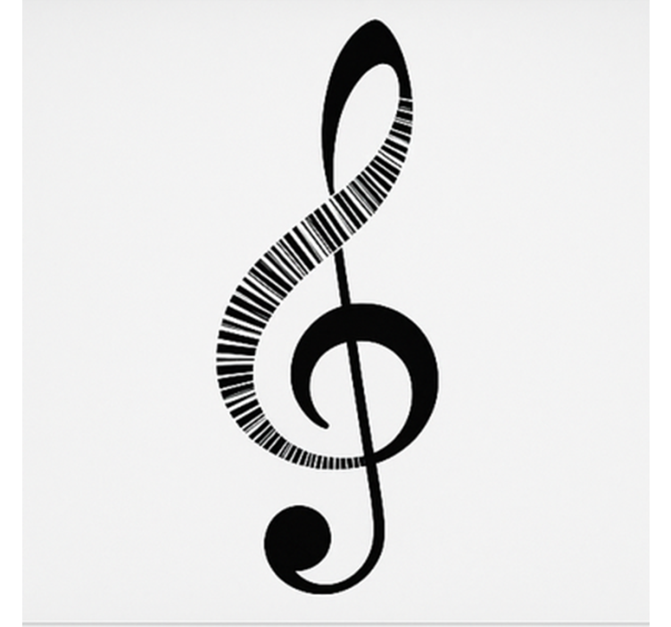 盲人青少年 音符 - TenStickers