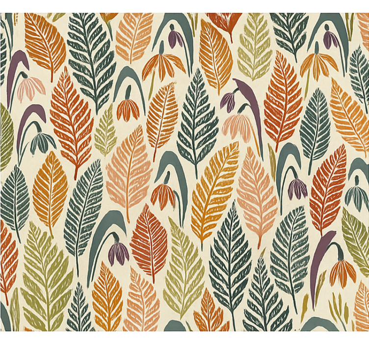 斯堪的纳维亚/北欧盲人五彩雪花莲花 - TenStickers