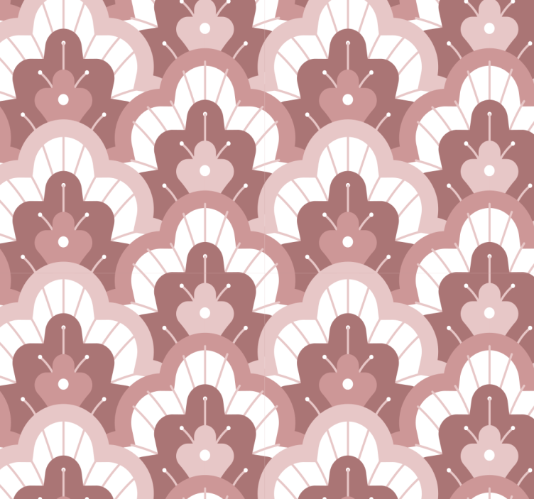 盲人餐厅复古粉色壁纸 - TenStickers