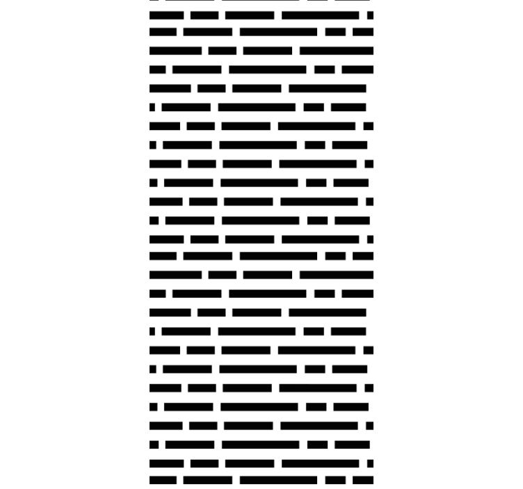 盲人厨房采用北欧风格黑白矩形设计 - TenStickers