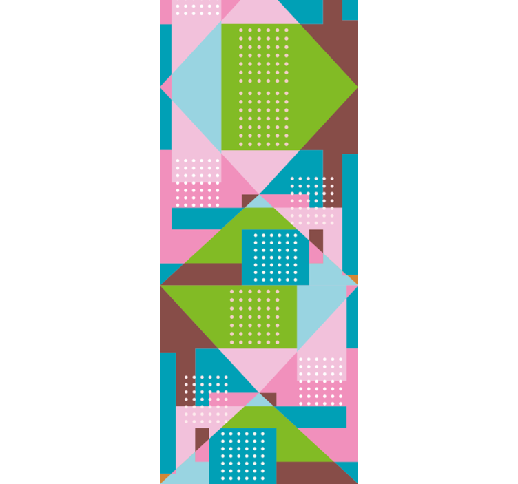 盲人餐厅呈现柔和几何图案 - TenStickers