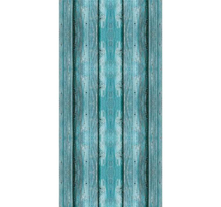 盲人餐厅蓝色木纹质感效果 - TenStickers