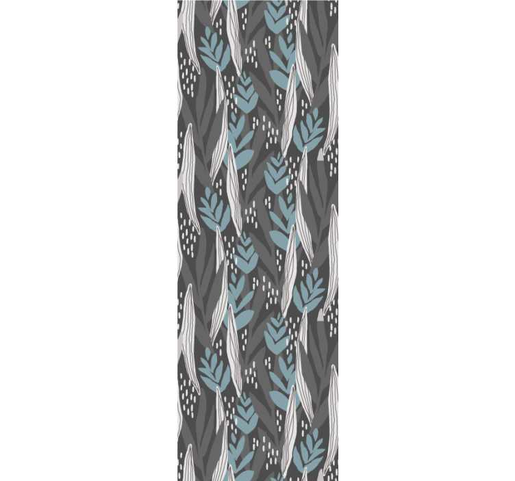 盲人餐厅花卉灰色水彩艺术 - TenStickers