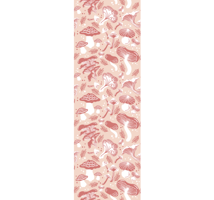 盲人餐厅：米色背景上的森林蘑菇 - TenStickers