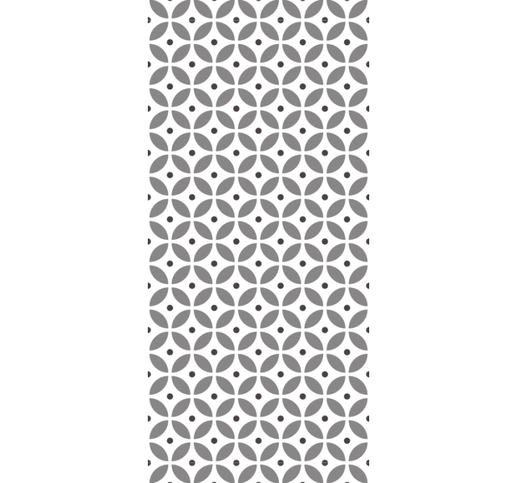 盲人餐厅北欧风格无缝圆形设计 - TenStickers