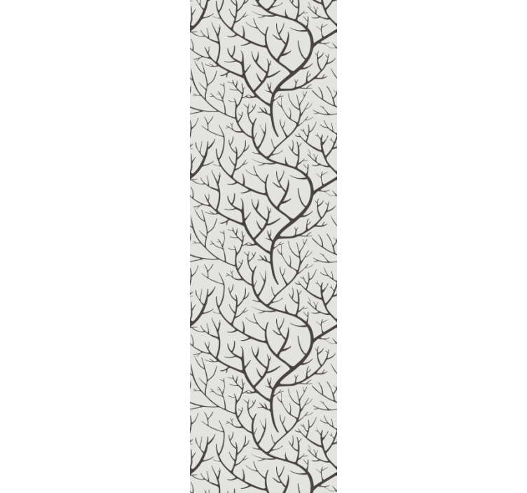 盲人餐厅薄灰色树枝与鸟儿 - TenStickers