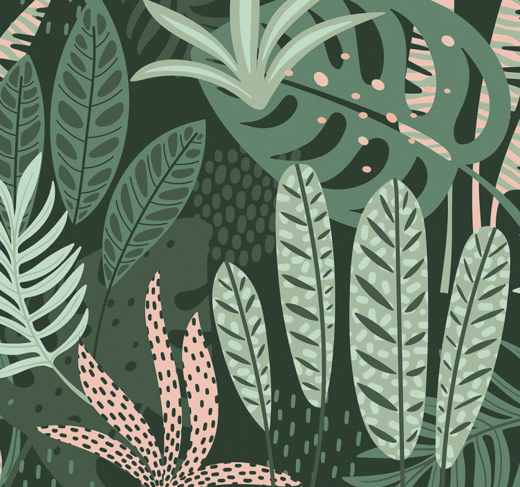 盲人餐厅夏日棕榈树 - TenStickers