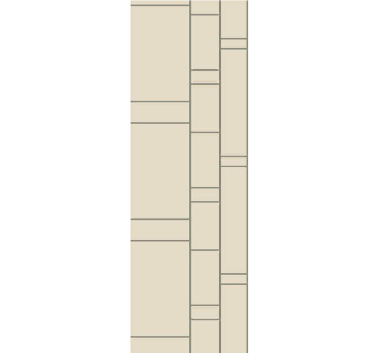盲人主卧室設備现代方块图案 - TenStickers