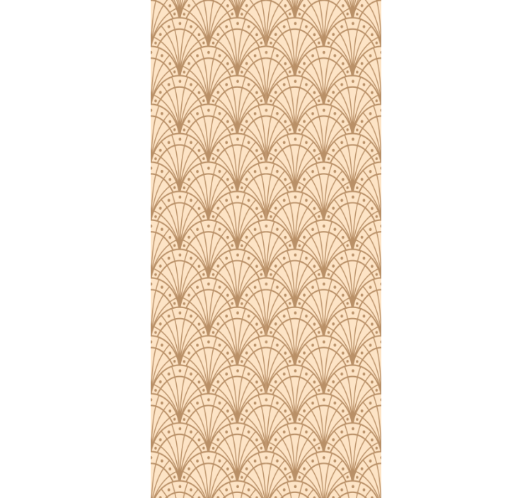 盲人主卧室設備优雅扇形图案 - TenStickers