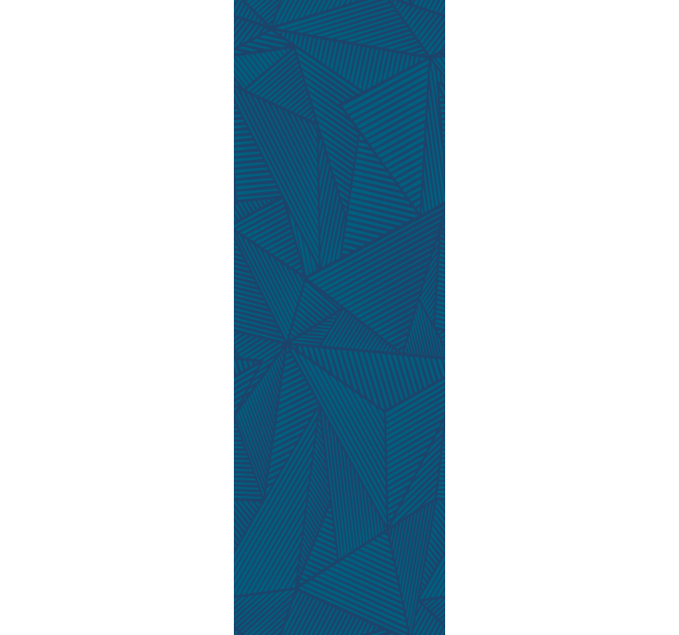 盲人主卧室設備蓝色几何简约图案 - TenStickers