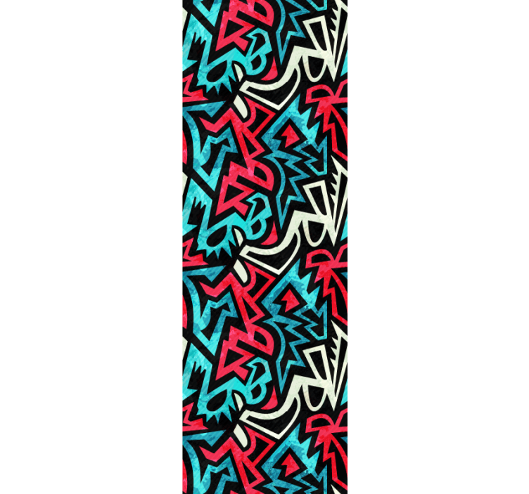 盲人青少年城市涂鸦图案 - TenStickers