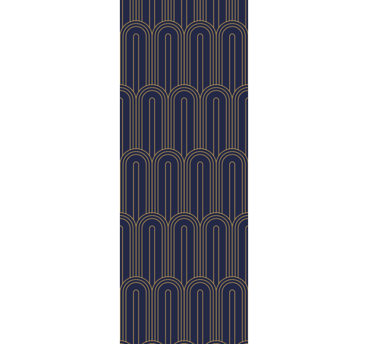 现代盲人拱形线条图案 - TenStickers