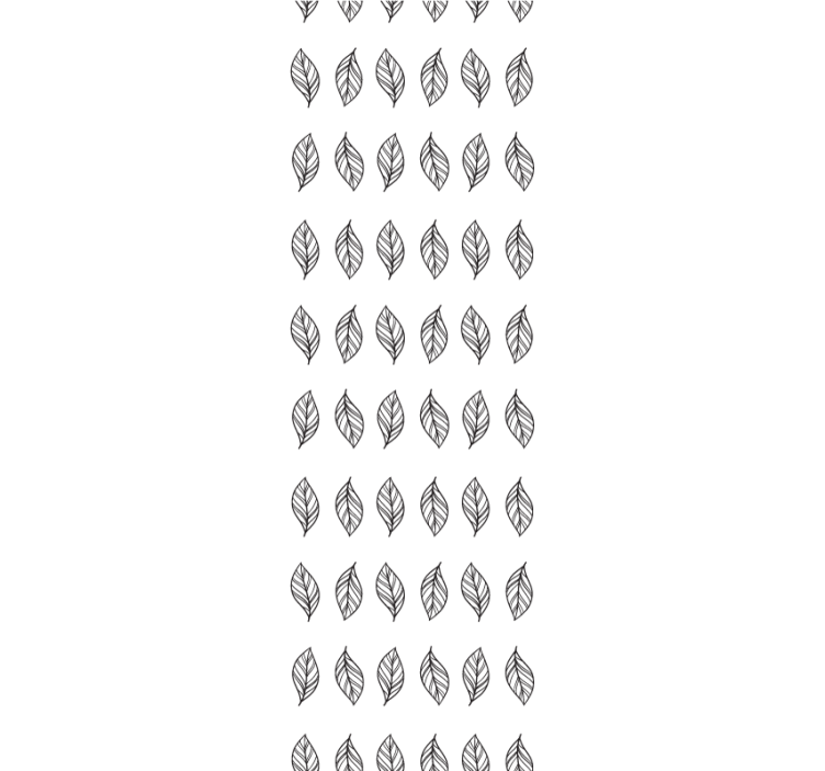 现代盲人叶片形状的极简条纹 - TenStickers