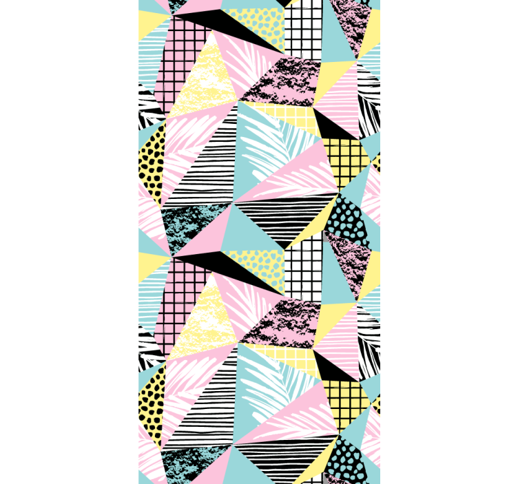 现代盲人热带设计中的棕榈与几何元素 - TenStickers