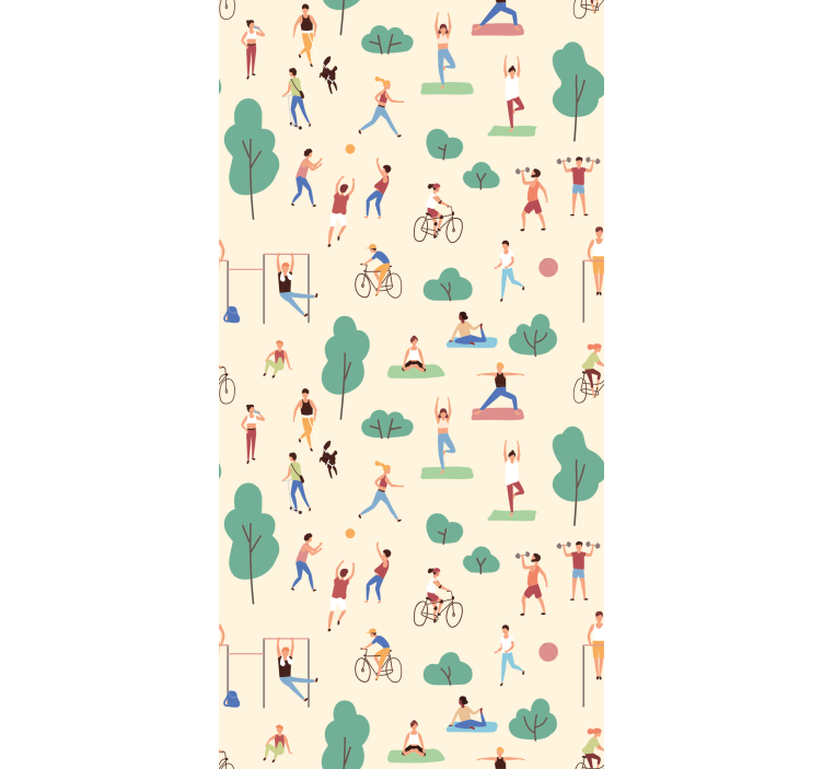 现代盲人参与不同运动活动 - TenStickers