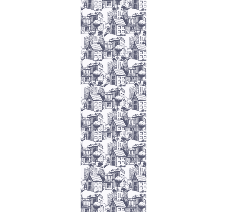 现代盲人城市复古图案 - TenStickers