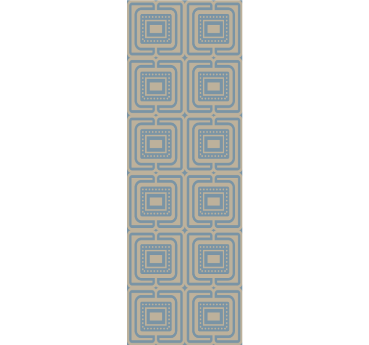 现代盲人铜色与深蓝色方块纹理 - TenStickers