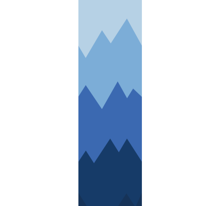 现代盲人白蓝拼色被子 - TenStickers