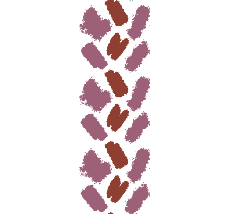 现代盲人粉红与红色颜料飞溅 - TenStickers