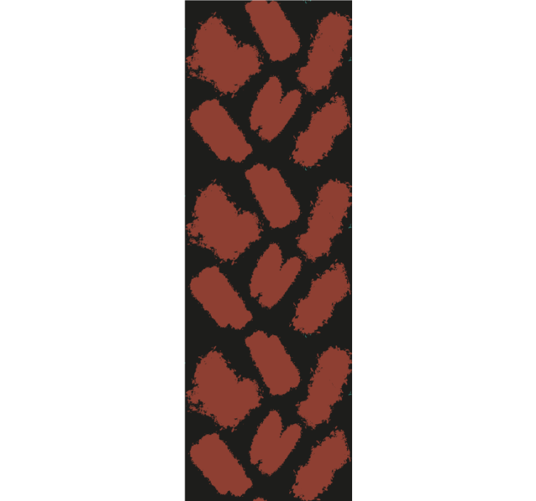 现代盲人黑红色颜料飞溅 - TenStickers